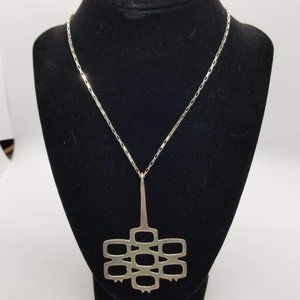 Vintage Silver Necklace with Pendant